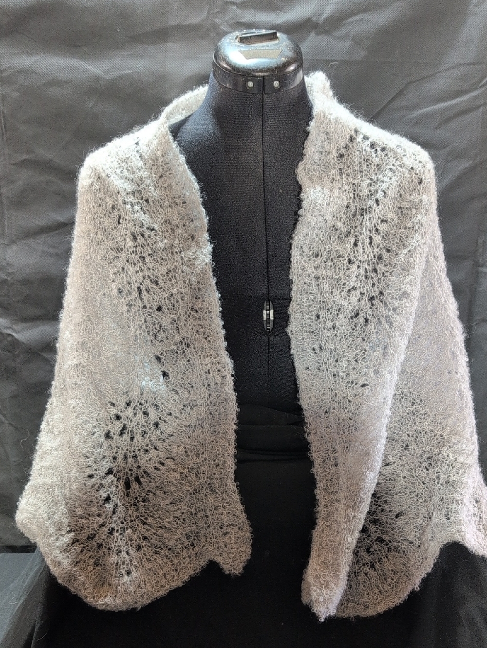 Scalloped Mohair Shawl